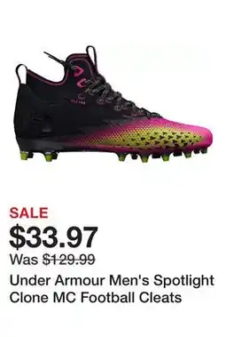 Dick's Sporting Goods Under Armour Men's Spotlight Clone MC Football Cleats offer