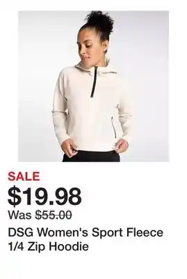 Dick's Sporting Goods DSG Women's Sport Fleece 1/4 Zip Hoodie offer