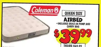 Ollie's Coleman AIRBED offer