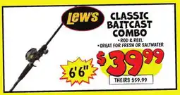 Ollie's LEW'S CLASSIC BAITCAST COMBO offer