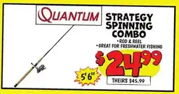 Ollie's STRATEGY SPINNING COMBO 5'6 offer