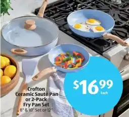 Aldi Crofton Ceramic Sauté Pan or 2-Pack Fry Pan Set offer