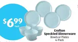 Aldi Crofton Speckled Dinnerware offer