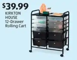 Aldi KIRKTON HOUSE 12-Drawer Rolling Cart offer