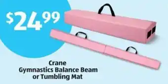 Aldi Crane Gymnastics Balance Beam or Tumbling Mat offer