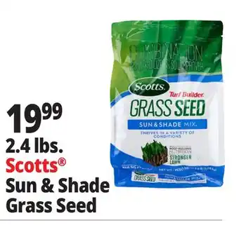 Ocean State Job Lot Scotts Turf Builder Sun & Shade Grass Seed 2.4 lbs offer