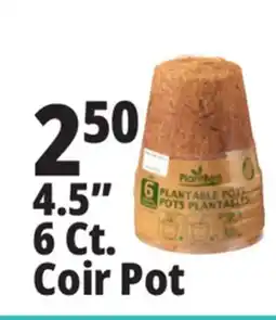 Ocean State Job Lot PlantBest Plantable 4.5 Coconut Coir Pots 6 Count offer