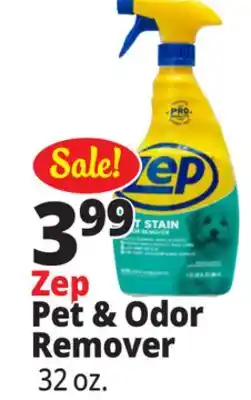 Ocean State Job Lot ZEP Pet Stain and Odor Remover 32 oz offer