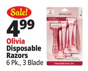 Ocean State Job Lot Olivia Disposable Razors offer