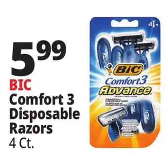 Ocean State Job Lot BIC Comfort 3 Advance Razor Blades 4 Count offer