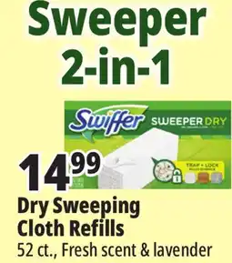 Ocean State Job Lot Swiffer Sweeper Dry Sweeping Cloth Refills Febreze Lavender 52-count offer