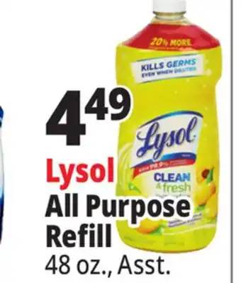 Ocean State Job Lot Lysol Clean & Fresh Multi-Surface Cleaner Sparkling Lemon & Sunflower Essence Scent 48 oz offer