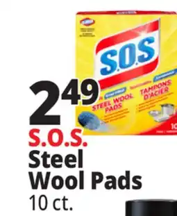 Ocean State Job Lot Clorox S.O.S Steel Wool Pads 10 Count offer