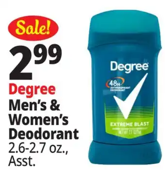 Ocean State Job Lot Degree Extreme Blast Antiperspirant Deodorant 2.7 oz offer