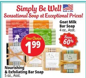 Ocean State Job Lot Simply Be Well Soaps offer