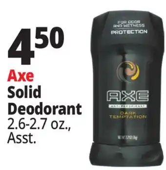 Ocean State Job Lot Axe Dark Temptation Anti-Sweat High Definition Scent Antiperspirant 2.7 oz offer