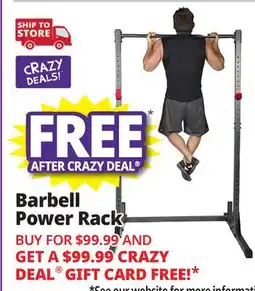 Ocean State Job Lot papababe Barbell Power Rack with 800 lb Weight Capacity offer