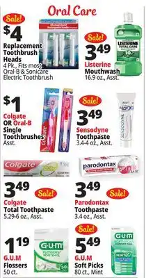 Ocean State Job Lot Oral Care offer