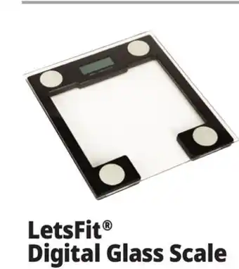 Ocean State Job Lot LetsFit Digital Glass Scale offer