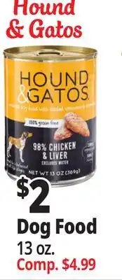 Ocean State Job Lot Hound & Gatos Dog Food offer