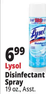 Ocean State Job Lot Lysol Crisp Linen Disinfectant Spray 19 oz offer