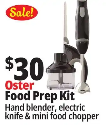 Ocean State Job Lot Oster Food Prep Kit offer