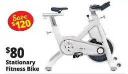 Ocean State Job Lot Stationary Fitness Bike White offer