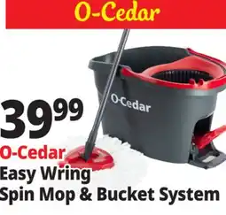 Ocean State Job Lot O-Cedar Microfiber Easywring Spin Mop & Bucket offer