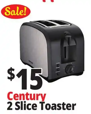 Ocean State Job Lot Century 2 Slice Wide Slot Toaster offer