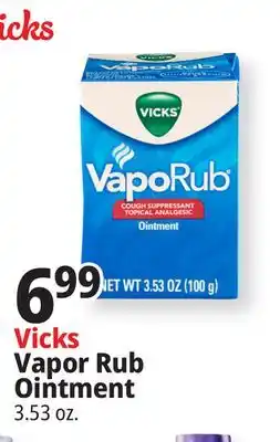 Ocean State Job Lot Vicks VapoRub Cough Suppressant Topical Analgesic Ointment 3.53 oz offer