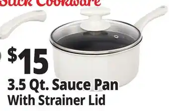 Ocean State Job Lot 3.5 Qt. Sauce Pan With Strainer Lid offer