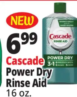 Ocean State Job Lot Cascade Rinse Aid 16 oz offer