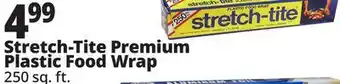 Ocean State Job Lot stretch-tite Premium Plastic Food Wrap 250 sq ft offer