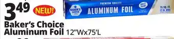 Ocean State Job Lot Baker' Choice Premium Quality Aluminum Foil 75 sq ft offer