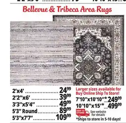 Ocean State Job Lot Bellevue & Tribeca Area Rug offer