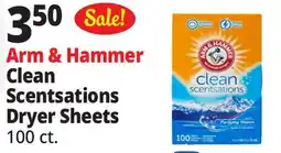 Ocean State Job Lot Arm & Hammer Clean Scentsations Purifying Waters Scented Fabric Softener Sheets 100 Count offer