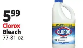 Ocean State Job Lot Clorox Disinfecting Bleach 81 oz offer