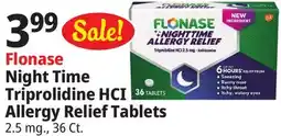 Ocean State Job Lot Flonase Night Time TrTriprolidine HCI Allergy Relief Tablets offer