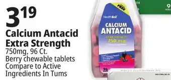 Ocean State Job Lot Calcium Antacid 750 mg Tablets 96 Count offer