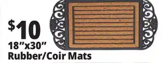 Ocean State Job Lot 18x30 Rubber/Coir Mats offer