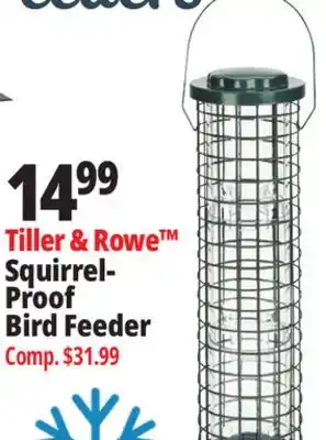 Ocean State Job Lot Tiller & Rowe Squirrel Proof Bird Feeder offer