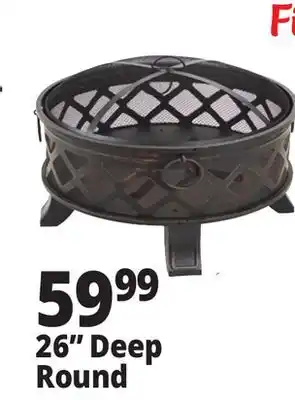 Ocean State Job Lot Outdoor Living Accents Deep Bowl Fire Pit 26 offer