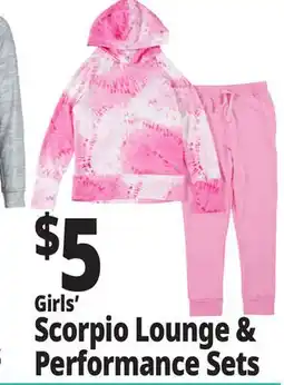 Ocean State Job Lot Girls' Scorpio Lounge & Performance Sets offer