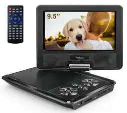 Walmart Cocobear 9.5 Portable DVD Player w/ 7.5'' HD, 1080p, 4-6 Hr Battery, for Kids&Car Travel, Black offer