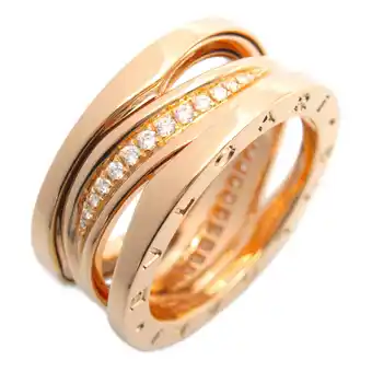 Walmart Pre-Owned BVLGARI B-zero1 Design Legend Ring, K18PG (pink gold), diamond, ladies,... (Good) offer