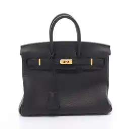 Walmart Pre-Owned Hermes HERMES Birkin 25 Handbag Bag Togo Women's Black offer