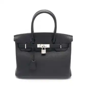 Walmart Pre-Owned Hermes HERMES Birkin 30 Handbag Bag Togo Women's Black (Good) offer