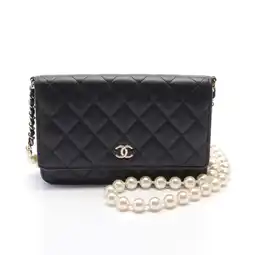 Walmart Pre-Owned CHANEL Matelasse Shoulder Bag, Lambskin, Women's, Black, EGH01X1K (Good) offer