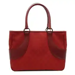 Walmart Pre-Owned Gucci Tote Bag Women's Shoulder 113011 GG Canvas Red (Good) offer