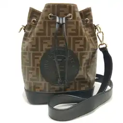 Walmart Pre-Owned FENDI Montresor 8BT298 Shoulder Bag Zucca Coated Canvas Brown 252326 (Good) offer